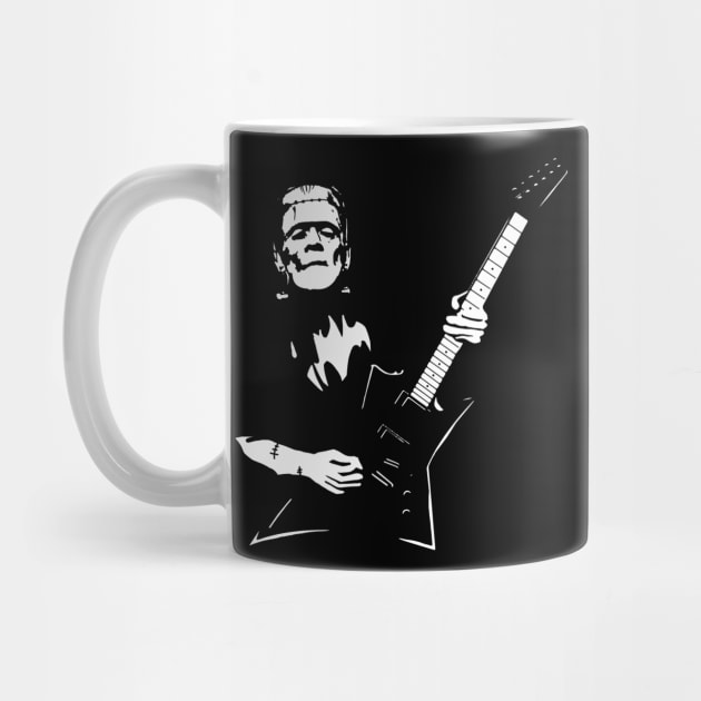 Frankenstein playing electric guitar by VinagreShop